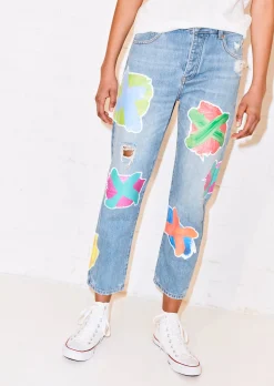 Cross Transfer Print Boyfriend Jean | House of Holland