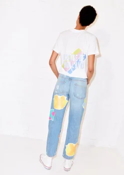 Cross Transfer Print Boyfriend Jean | House of Holland