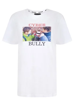 @eddieeddiebybillytommy 'Cyber Bully' White Tee | House of Holland
