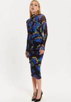 Flower Of Mars Midi Dress