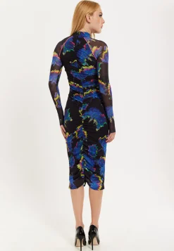 Flower Of Mars Midi Dress