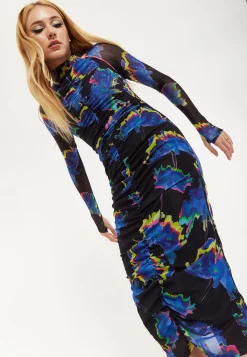 Flower Of Mars Midi Dress