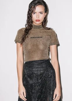 Gold Lurex Tee