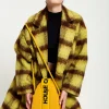 House Of Holland Abstract Shape Cross Body Bag In Teddy Mustard