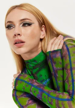 House Of Holland Abstract Snake Print Mini Dress