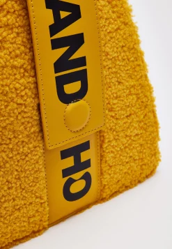 House Of Holland Abstract Shape Cross Body Bag In Teddy Mustard