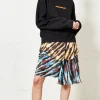 House of Holland Asymmetric Tie Dye Mini Skirt