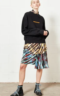 House of Holland Asymmetric Tie Dye Mini Skirt