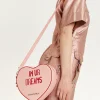 House of Holland Bitter Sweet Heart Handbag With ''In Ur Dreams'' Mess
