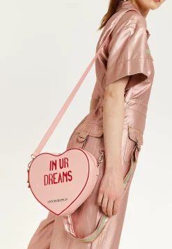 House of Holland Bitter Sweet Heart Handbag With ''In Ur Dreams'' Mess