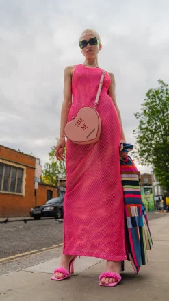 House of Holland Bitter Sweet Heart Handbag With ''Bite Me'' Message