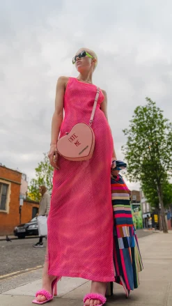 House of Holland Bitter Sweet Heart Handbag With ''Bite Me'' Message