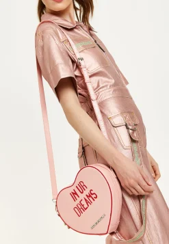 House of Holland Bitter Sweet Heart Handbag With ''In Ur Dreams'' Mess