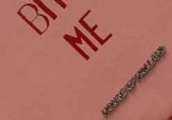 House of Holland Bitter Sweet Heart Handbag With ''Bite Me'' Message