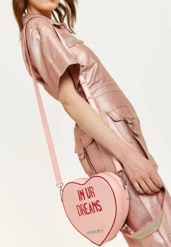 House of Holland Bitter Sweet Heart Handbag With ''In Ur Dreams'' Mess