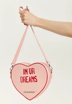 House of Holland Bitter Sweet Heart Handbag With ''In Ur Dreams'' Mess