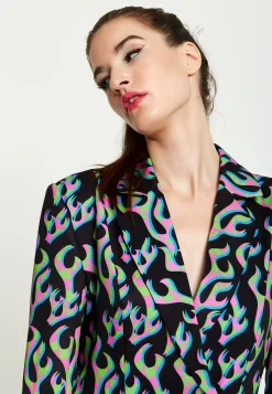 House Of Holland Black Flame Blazer