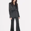 House of Holland Black Satin Tailored Jacket