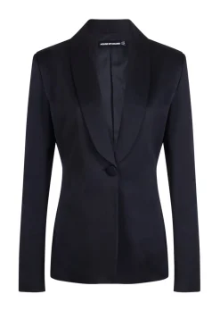 House of Holland Black Satin Tailored Jacket