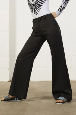 House of Holland Black Wide Leg Trouser