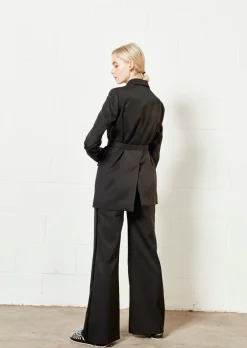 House of Holland Black Wide Leg Trouser