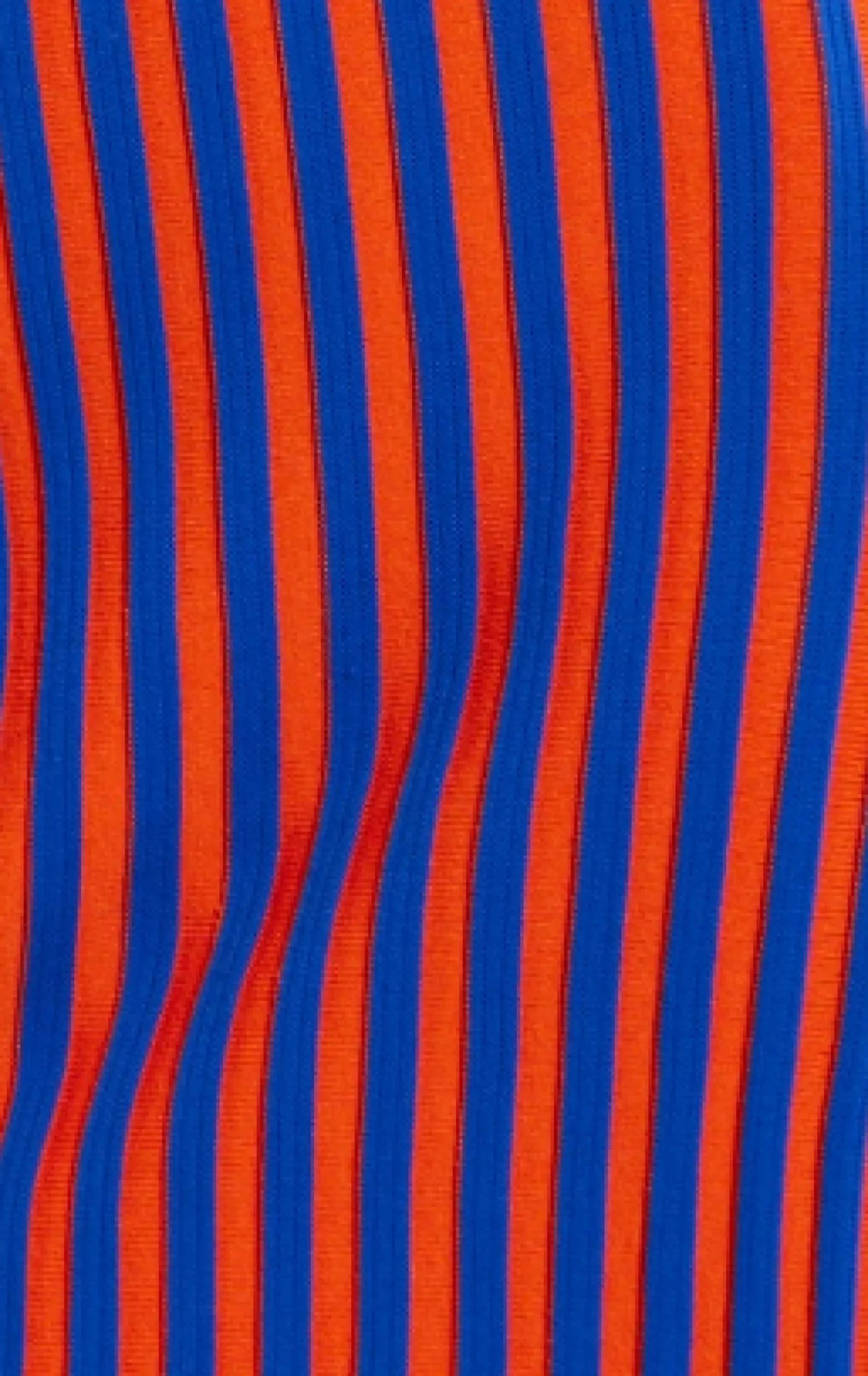 House Of Holland Blue And Orange Rib Knitted Mini Dress