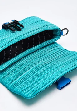 House Of Holland Blue Crossbody Bag With Purse