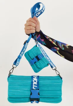 House Of Holland Blue Crossbody Bag With Purse