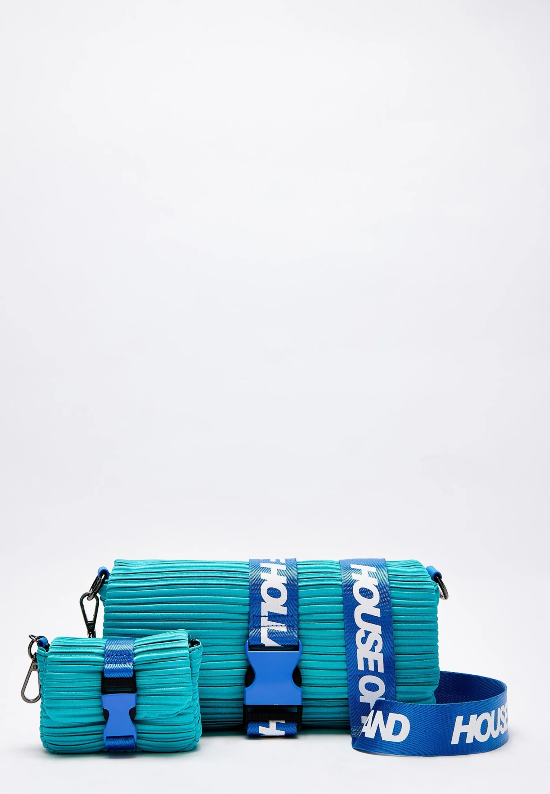 House Of Holland Blue Crossbody Bag With Purse