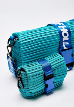House Of Holland Blue Crossbody Bag With Purse