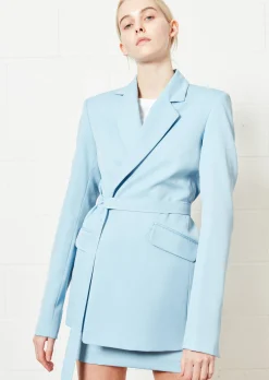 House of Holland Blue Suit Mini Skirt