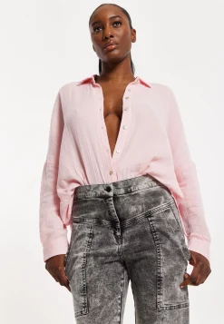 House of Holland Blush Pink Statement Shirt