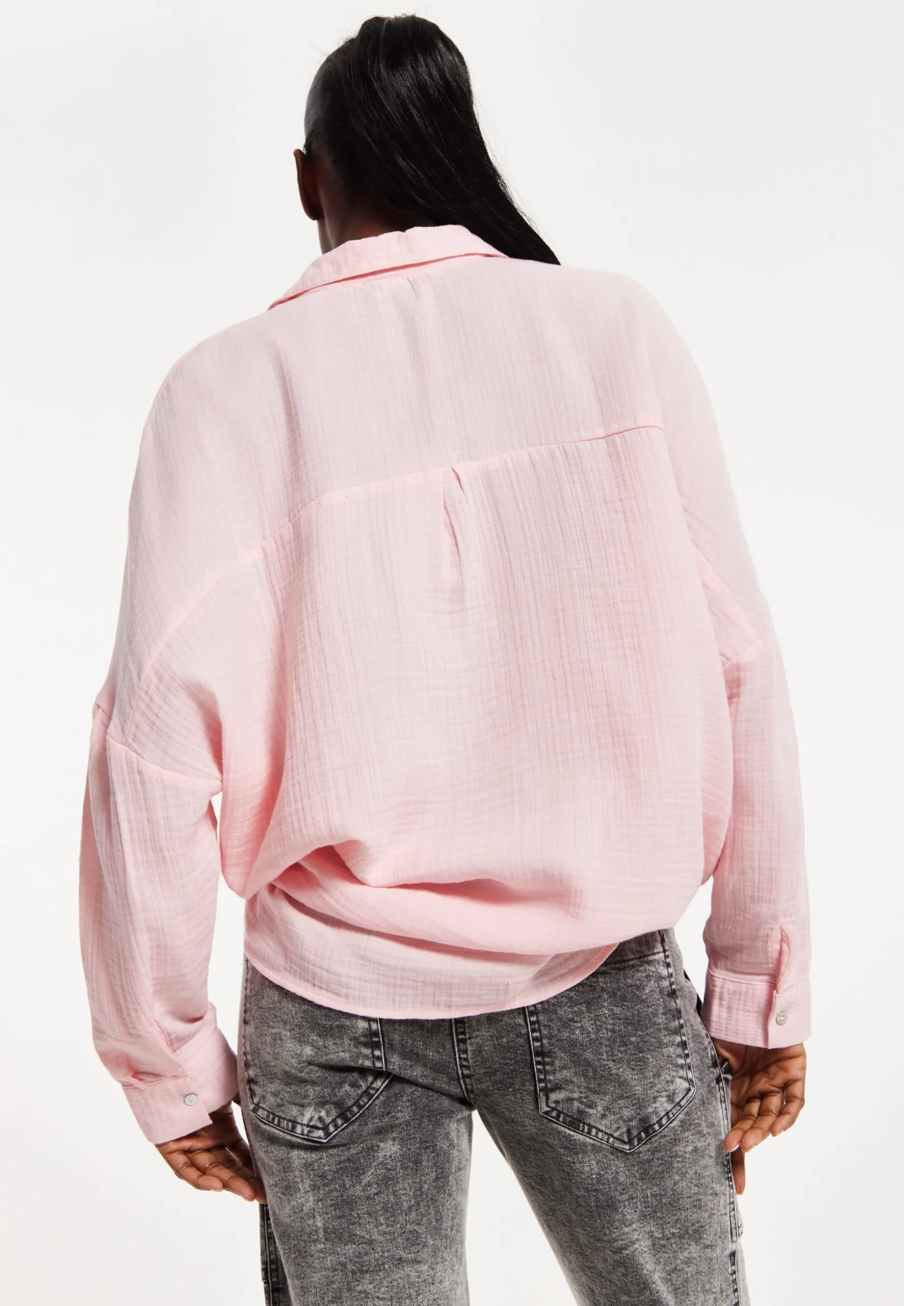 House of Holland Blush Pink Statement Shirt