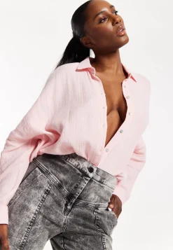 House of Holland Blush Pink Statement Shirt