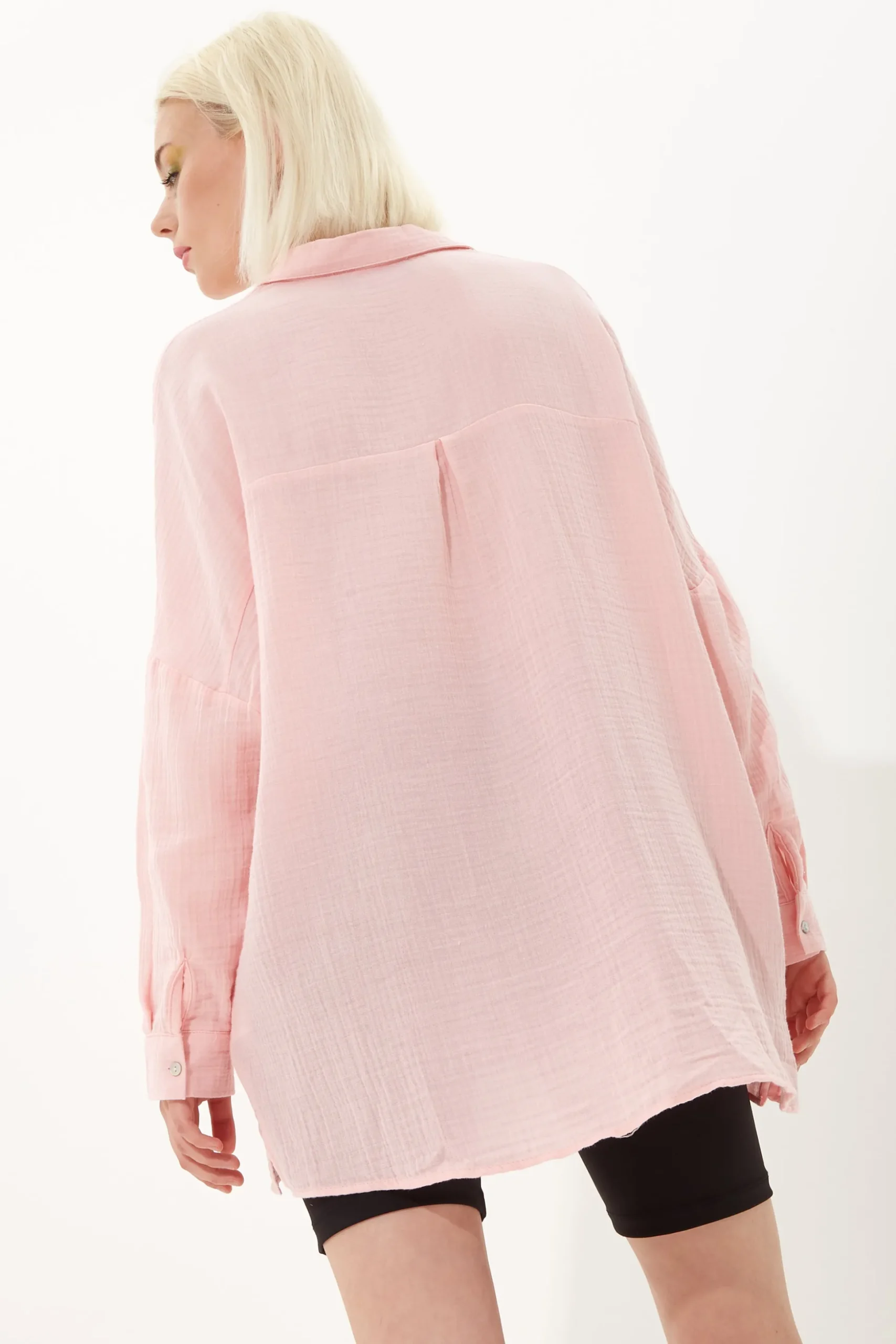 House of Holland Blush Pink Statement Shirt