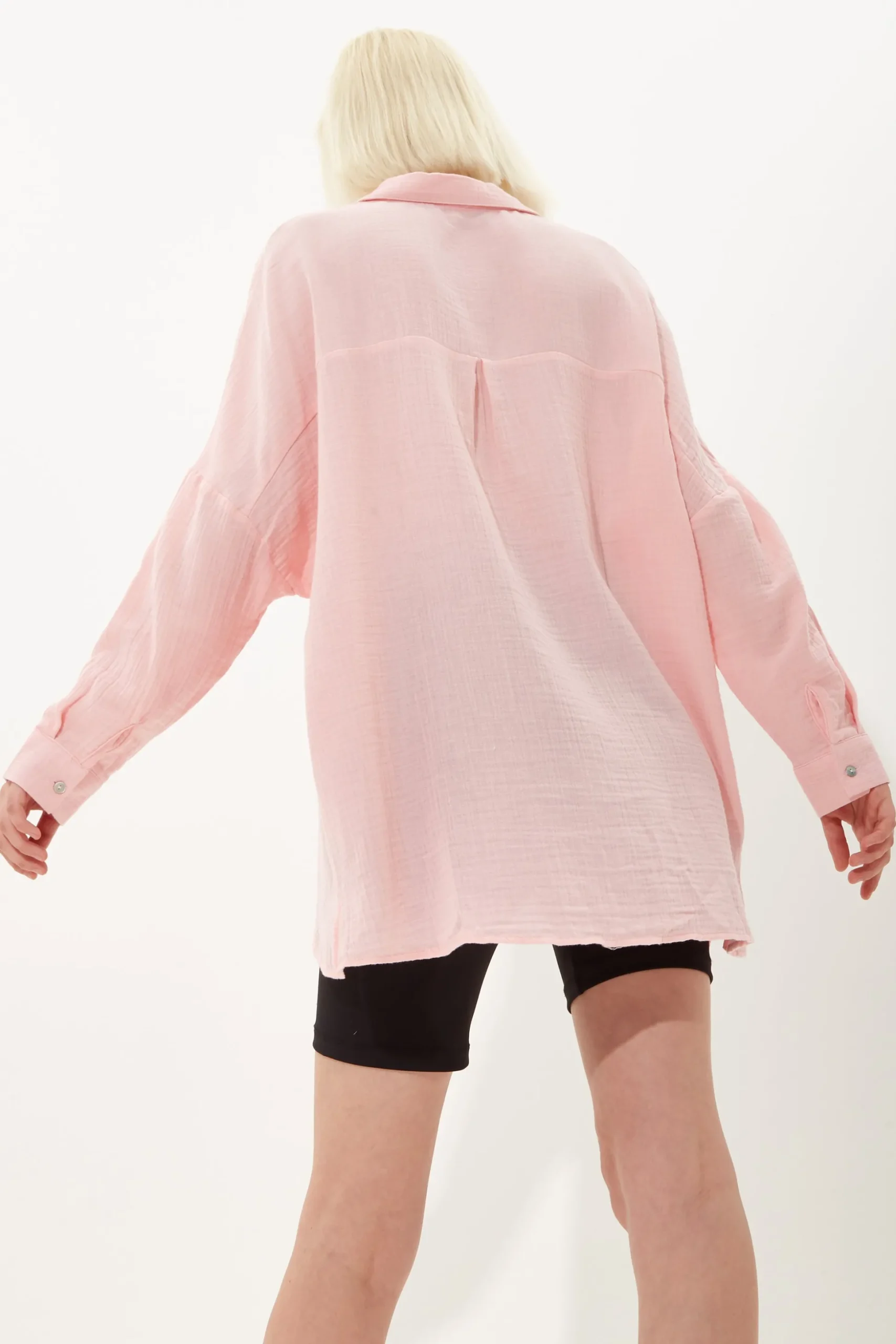 House of Holland Blush Pink Statement Shirt