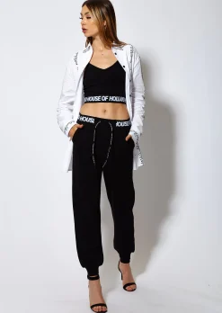House of Holland branded logo waistband joggers