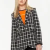 House of Holland Checked Blazer in Black&White