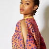 House of Holland Cheetah Print Zip Arm Sweatshirt