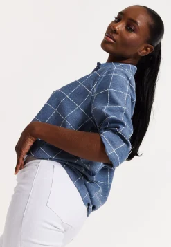 House of Holland Classic Blue Checked Shirt