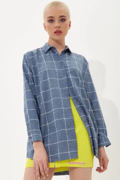 House of Holland Classic Blue Checked Shirt