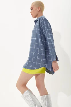 House of Holland Classic Blue Checked Shirt