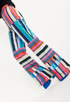 House of Holland Colour Bar Print Wide Leg Trousers