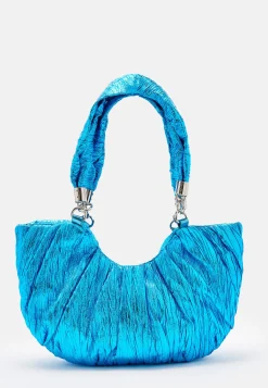 House Of Holland Crinkle Shoulder And Crossbody Bag Blue