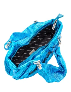 House Of Holland Crinkle Shoulder And Crossbody Bag Blue