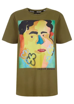 House of Holland @cristina_banban 'Sam' Khaki Tee