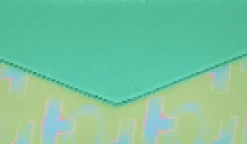 House Of Holland Cross Body Bag In Mint And Pistachio With A Logo Prin