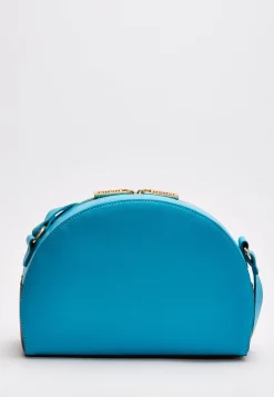 House Of Holland Cross Body Bag In Royal Blue Printed Logo