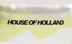 House of Holland Cyber Wave Silver Metallic Crossbody Bag