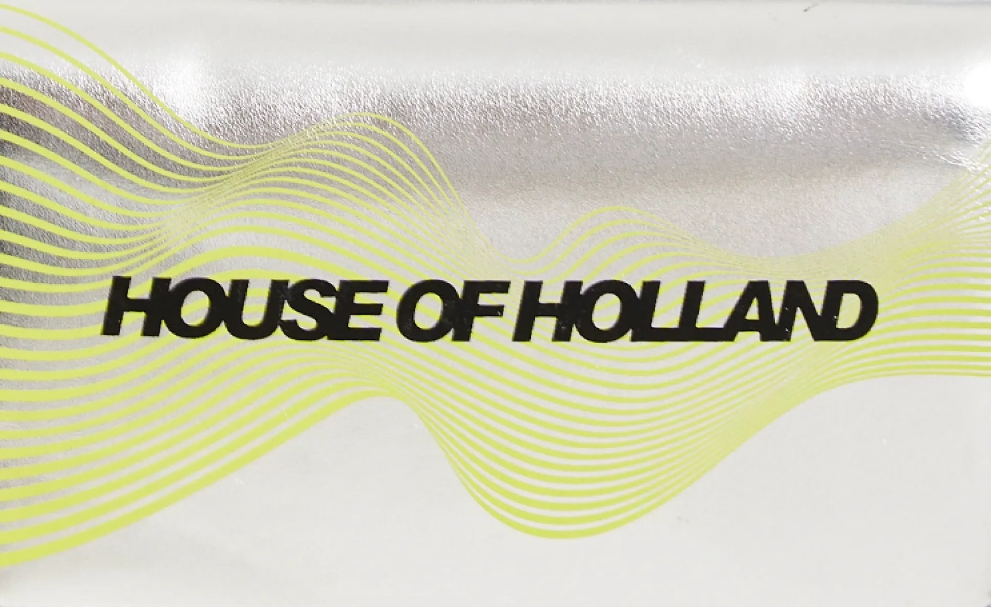 House of Holland Cyber Wave Silver Metallic Crossbody Bag